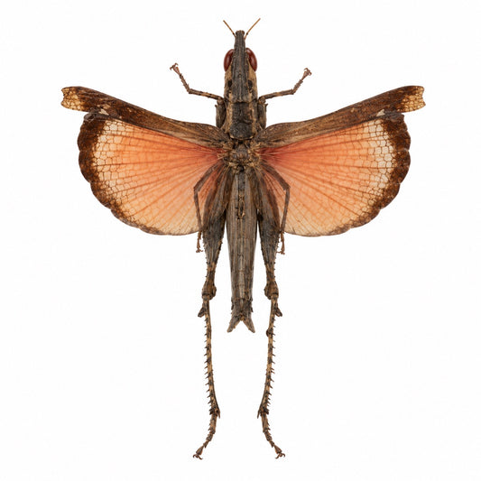 Saltamontes Coloracris naranja