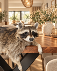 Laad de afbeelding in de galerij, Wasbeer (Procyon lotor) – Opgezet dier | Taxidermie
