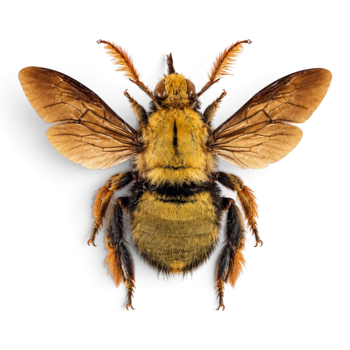 Xylocopa aestuans – Goudgele houtbij | 3 cm