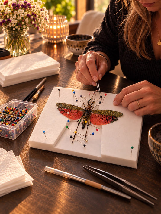 Taller de preparación de insectos